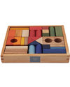 Wooden Story Colourful Wood Building Blocks - 30 pieces (stimulate creativity and imagination!) Montessori Toys