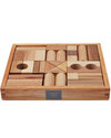 Wooden Story Natural Wood Building Blocks - 30 pieces (stimulate creativity and imagination!) Wooden Blocks and Construction Sets