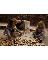 Wooden Story Natural Wood Building Blocks - 30 pieces (stimulate creativity and imagination!) Wooden Blocks and Construction Sets