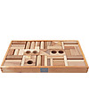 Wooden Story Natural Wood Building Blocks - 54 pieces (stimulate creativity and imagination!) Montessori Toys