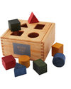 Wooden Story Natural Wood Shape Sorter (develop baby’s fine motor skills!) Montessori Toys