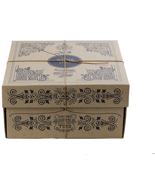 Wooden Story Natural Wood Shape Sorter (develop baby’s fine motor skills!) Montessori Toys