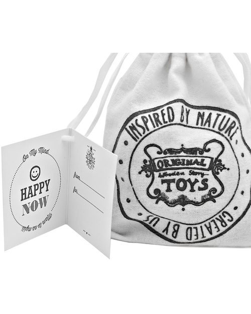 Wooden Story On My Mind Block Set in Natural Wood- Happy/ Now (give the gift of peace, friendship and serenity!) Wooden Blocks and Construction Sets