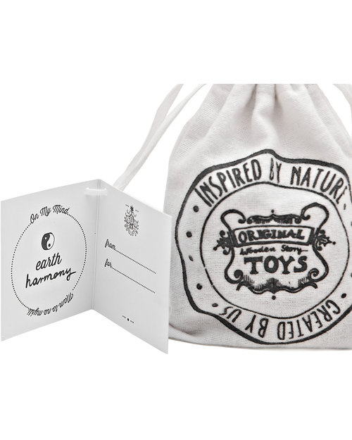 Wooden Story On My Mind Block Set in Natural Wood- Harmony/ Earth (give the gift of peace, friendship and serenity!) Wooden Blocks and Construction Sets