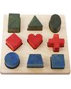 Wooden Story Rainbow Shape Puzzle in Natural Wood (devlop small motor skills and shape recognition!) Montessori Toys