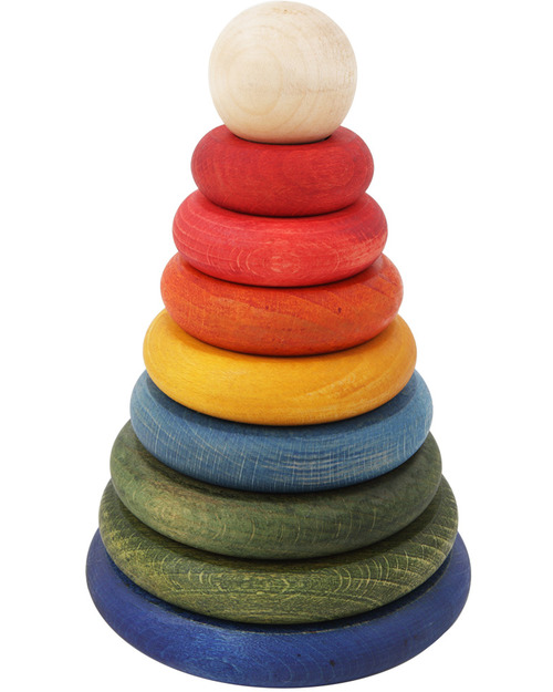 Wooden Story Rainbow Wooden Stacker - Safe , natural and beautiful Wooden Stacking Toys