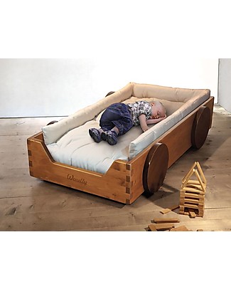 Woodly Montessori Bed Bumper, SMALL - 100% Organic Cotton Montessori Beds