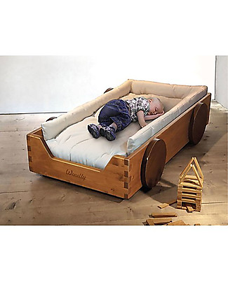 Woodly OUTLET - Montessori Bed Bumper, SMALL - 100% Organic Cotton - Showroom Sample Montessori Bed
