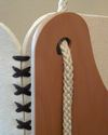 Woodly Roll Suspension Crib Wool and Wood - Brown - Made in Italy Cribs & Moses Baskets