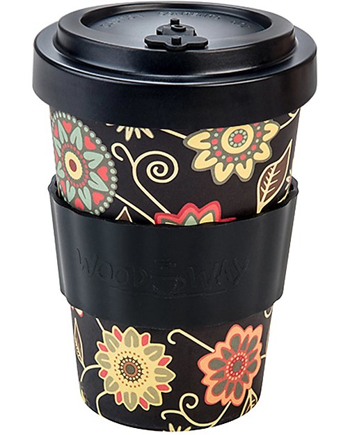 Woodway Bamboo cup, Vintage Black - 400ml Cups