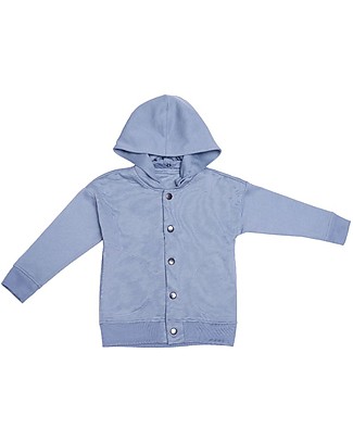 Wooly Organic Longline Bomber Jacket, Blue - Organic cotton Jackets
