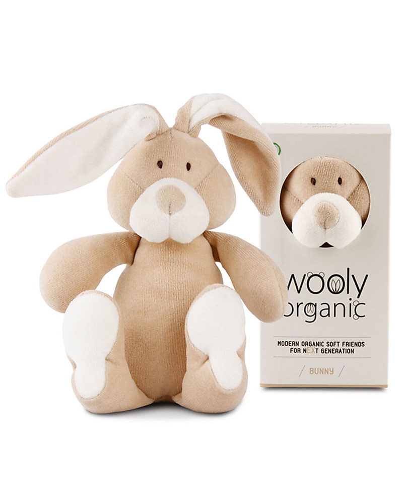 Wooly Organic Soft Toy, Bunny, Small 17 