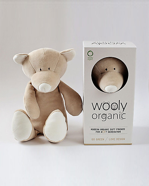 Wooly Organic Soft Toy Teddy Large 29 cm 100 organic cotton unisex bambini