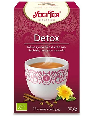 Yogi Tea Detox - Ayurvedic infusion with Licorice Dandelion and Cinnamon - 17 teabags Infusions