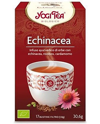 Yogi Tea Echinacea - Ayurvedic infusion with Echinacea Rooibos and Cardamom - 17 teabags Infusions