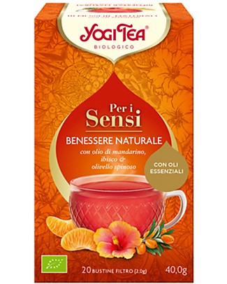 Yogi Tea For the senses - Infused with essential oils with Hibiscus and Sea Buckthorn - 20 teabags Infusions