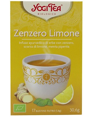 Yogi Tea Lemon Ginger Ayurvedic Blend - 17 teabags Infusions