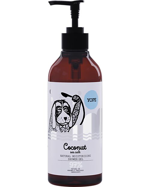Yope Coconut and Sea Salts Shower Gel - 400ml - Soothes and Moisturizes Shampoos And Bath Wash