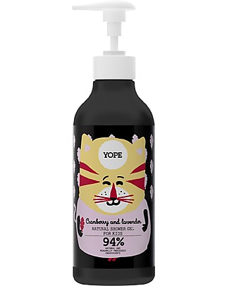 Yope Kids Shower Gel - 400 ml - Cranberry and Lavender Baby Bath Wash and shampoo