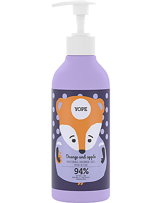 Yope Kids Shower Gel - 400 ml - Cranberry and Lavender - New Packaging! Baby Bath Wash and shampoo