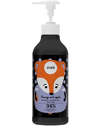 Yope Kids Shower Gel - 400 ml - Orange and Apple Kit Toilette Baby