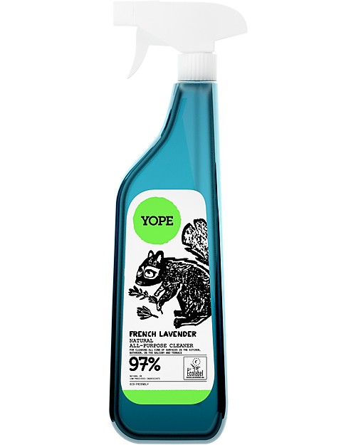 Yope Natural Universal Cleaner Spray for Kitchen, Bathroom and Terrace, 750 ml - French Lavender Surfaces Detergent