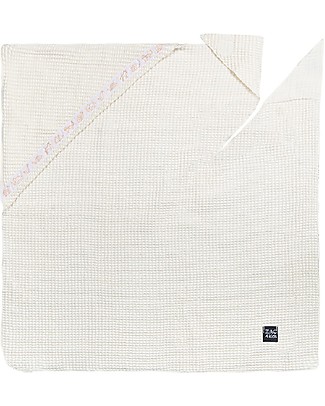 Zac 4 Kids Abbraccio Hooded Towel - White - 100% cotton Towels And Flannels