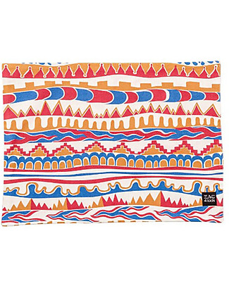 Zac 4 Kids Baby Placemat Palio Collection, Stripes with Blue Back - 100% cotton Meal Sets