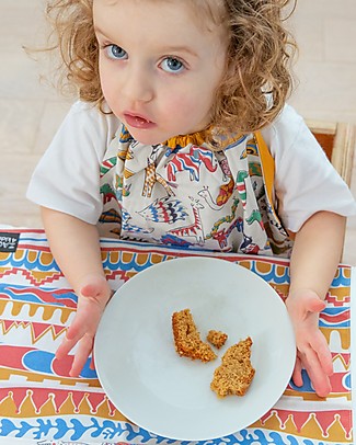 Zac 4 Kids Baby Placemat Palio Collection, Stripes with Blue Back - 100% cotton Meal Sets