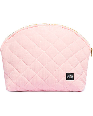 Zac 4 Kids Beauty Case - Blush - Cotton Matelassé Makeup Bags and Pouches