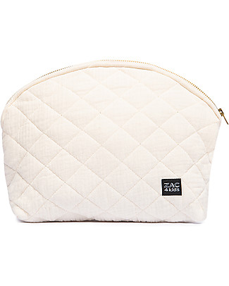 Zac 4 Kids Beauty Case - Natural White - Cotton Matelassé Diaper Changing Bags & Accessories