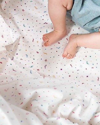 Zac 4 Kids Bedding Set Single Bed (200 x 140 cm), Venice Collection - Purple Confetti Duvet Sets