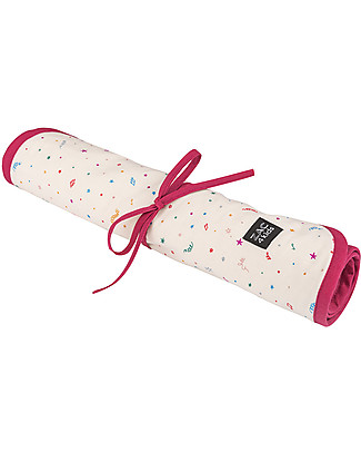Zac 4 Kids Changing Pad, Venice Collection - Purple Confetti Travel Changing Mats