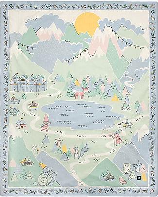 Zac 4 Kids Child Play Mat Dolomiti - Encourage Creative Games - 100% cotton Carpets