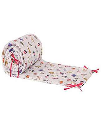 Zac 4 Kids Cot Bed Bumper Palio Collection, Iconic Print - 100% Cotton Bumpers