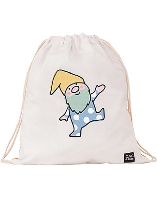 Zac 4 Kids Drawstring Bag Dolomiti Collection - Gnome Boy - Perfect for pre-schoolers! Small Backpacks