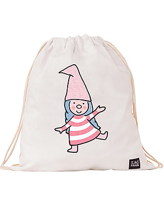 Zac 4 Kids Drawstring Bag Dolomiti Collection - Gnome Girl - Perfect for pre-schoolers! Small Backpacks