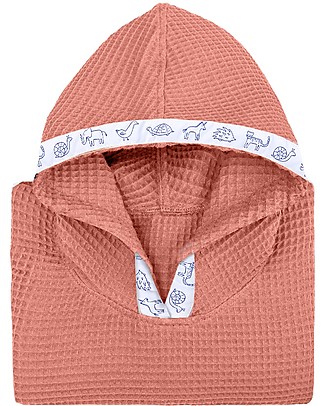 Zac 4 Kids Poncho Bathrobe - Brandy Pink - 100% cotton Towels And Flannels