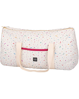 Zac 4 Kids Weekend Bag, Venice Collection - Purple Confetti Diaper Changing Bags & Accessories