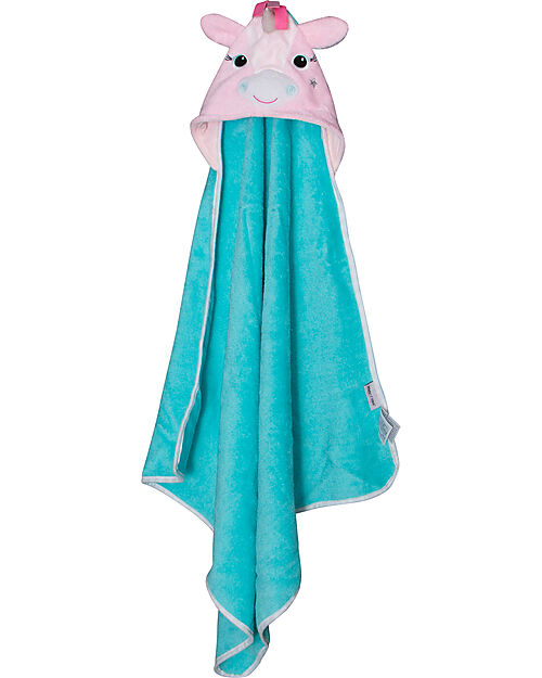 Zoocchini 100% Cotton Baby Hooded Towels - Allie the Alicorn Towels And Flannels