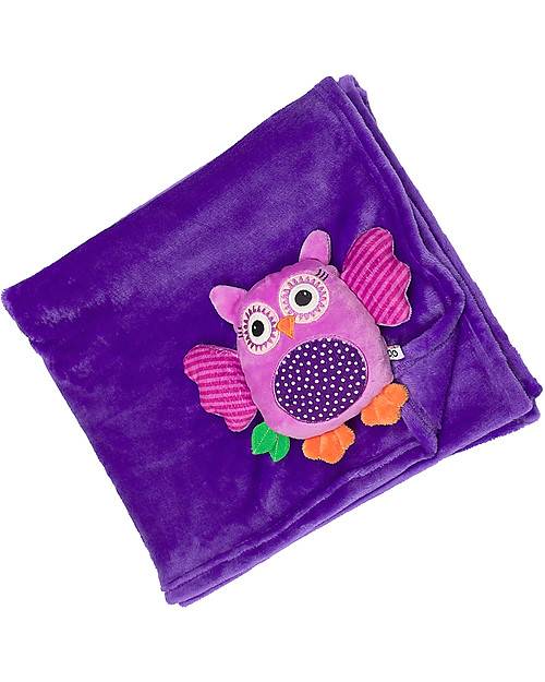 Zoocchini 2-in-1 Buddy Stroller Blanket, Owl - Super soft pile, 69 x 100 cm Accessories