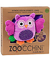 Zoocchini 2-in-1 Buddy Stroller Blanket, Owl - Super soft pile, 69 x 100 cm Accessories