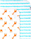 Zoocchini 2 Pack Flannel Baby Blankets 100 x 100 cm, Giraffe+Aqua - 100% cotton Muslin Swaddle