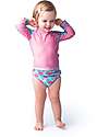 Zoocchini 3 Piece Baby Set - Rash Guard Top + Swimsuit + Hat - UPF 50+ - Franny the Flamingo Swim Diaper