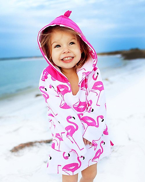 Zoocchini Baby Cover Up UPF 50+, Franny the Flamingo Towels And Flannels