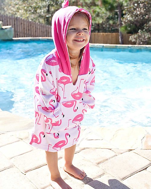 Zoocchini Baby Cover Up UPF 50+, Franny the Flamingo Towels And Flannels