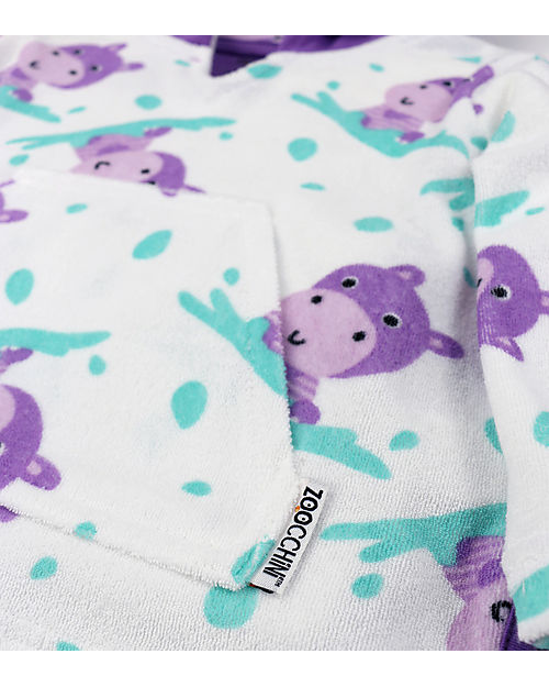 Zoocchini Baby Cover Up UPF 50+ Hippo Towels And Flannels