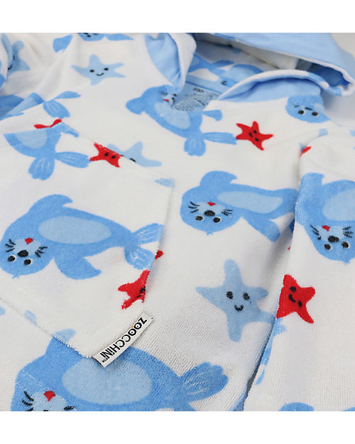 Zoocchini Baby Cover Up UPF 50+ Seal Towels And Flannels