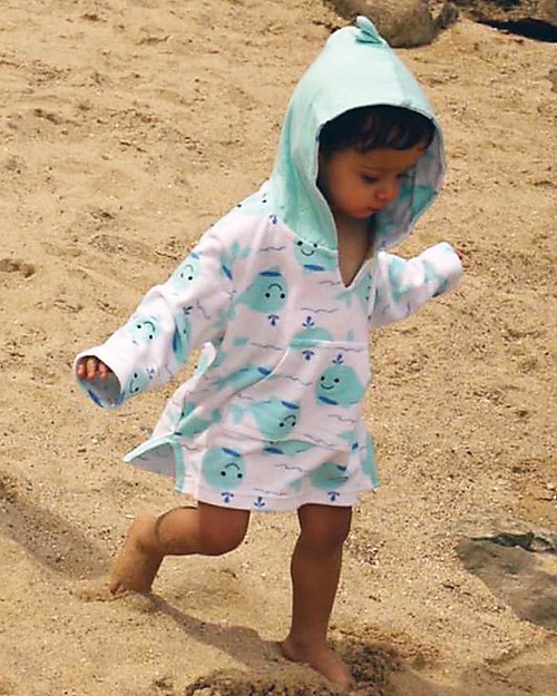 Zoocchini Baby Cover Up UPF 50+ Whale Towels And Flannels