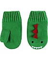 Zoocchini Baby Knit Mittens, Devin il Dinosauro - Fleece lined! Gloves